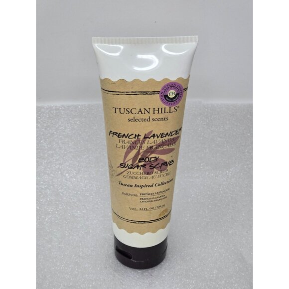 Tuscan Hills French Lavender Body Sugar Scrub 8.1 Oz Selected Scents Collection - Picture 1 of 1